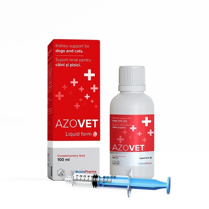 Supliment nutritiv pentru caini si pisici, Azovet Solutie, 100 ml