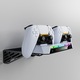 Kit suport perete, Excitat®, pentru PS5, Slim & Pro, cu Incarcator Dual pentru Controlere si Indicator LED Smart, Iluminare RGB Personalizabila, Constructie Rezistenta din Otel