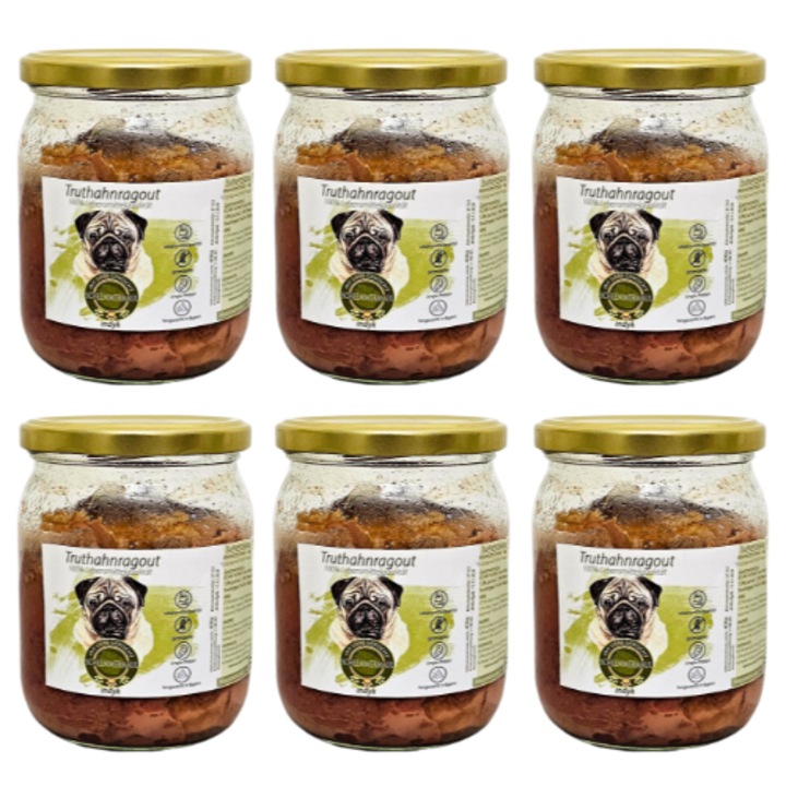 6x pulykaragu 400g | főtt kutyaeledel | monoproteines recept | tartósítószermentes