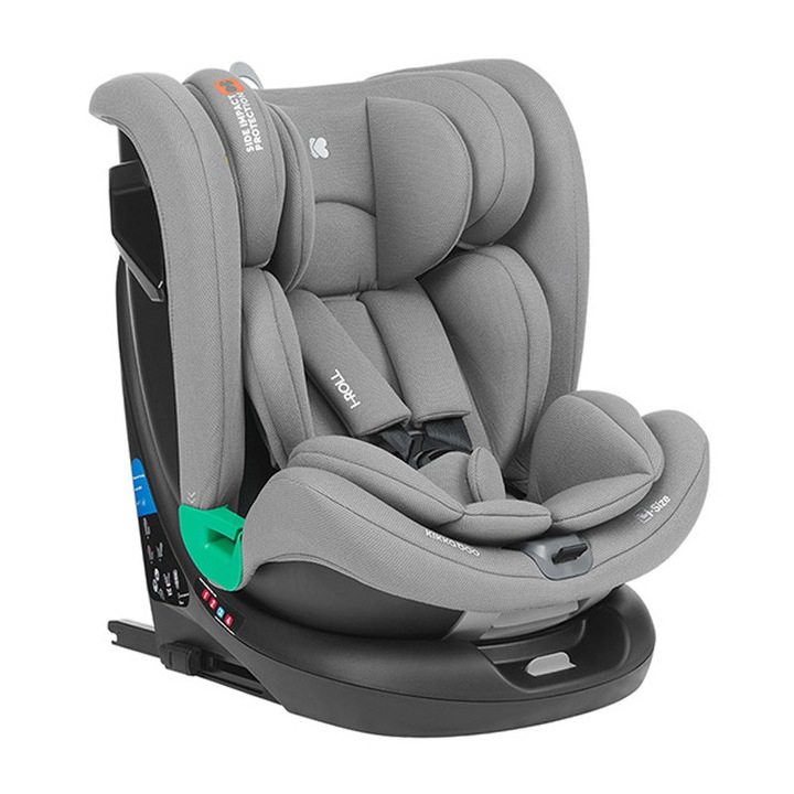 Scaun auto i-Roll i-Size ISOFIX 360° rotativ 40-150 cm - Gri deschis