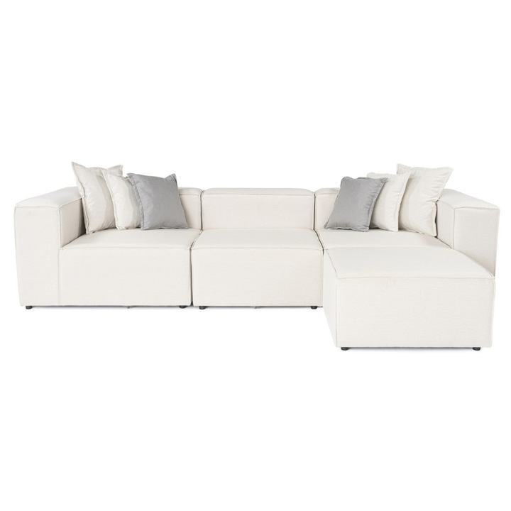 Colțar Frida, 300x107x68 cm, ecru