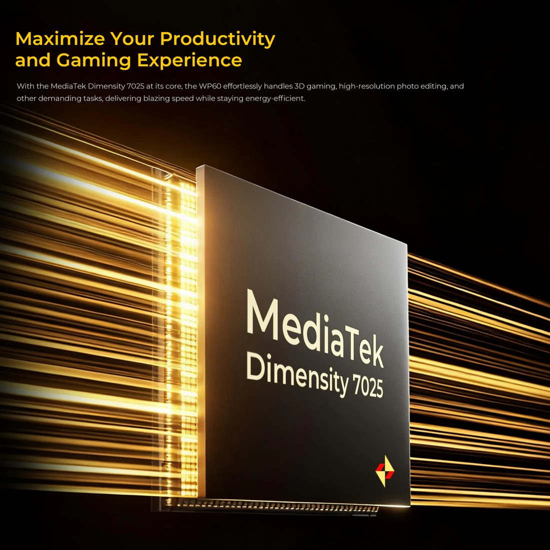 Telefon mobil Oukitel WP60, 5G, 7.2", 512GB/16GB, 10000mAh, Galben