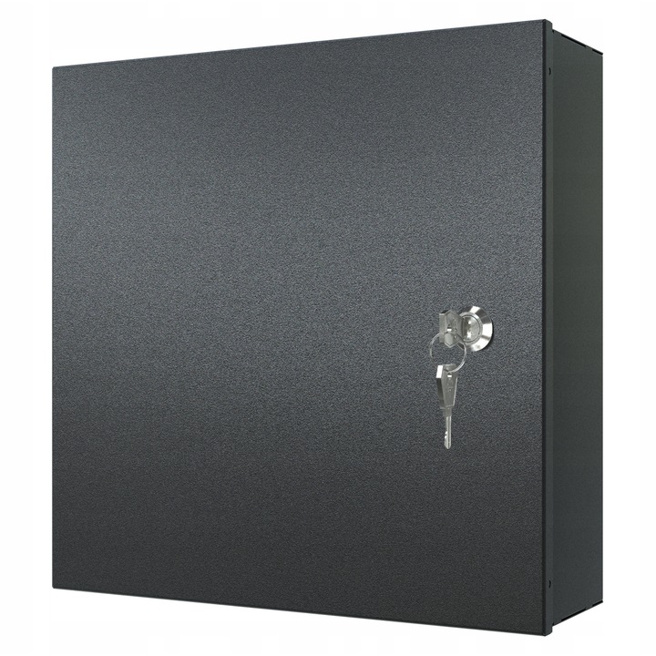 Fém ház multimédiás elosztótáblákhoz, 30x30x10cm, felületre szerelhető