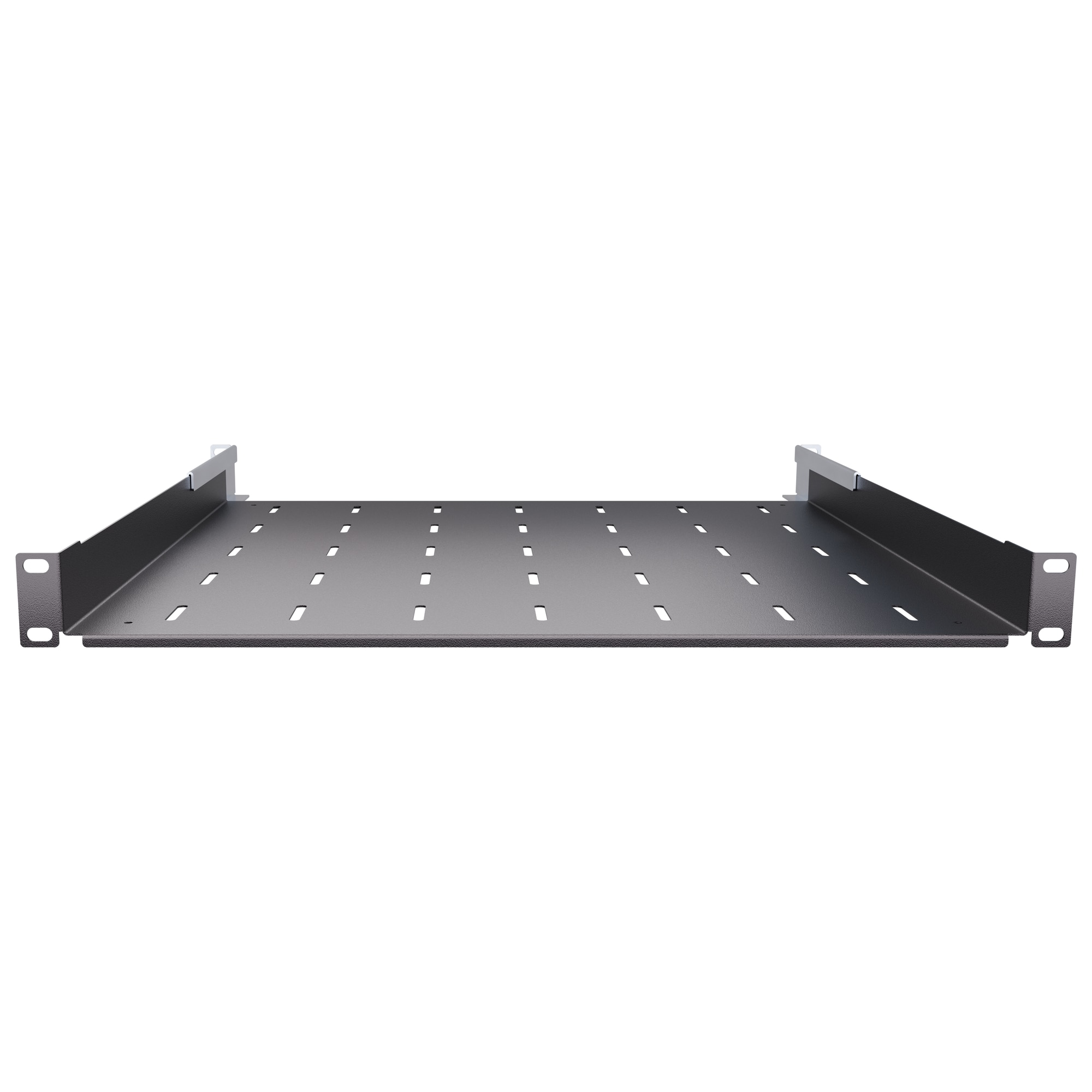 Raft rack reglabil 19” 1U 450mm 450-610mm pentru dulapuri rack negre ...