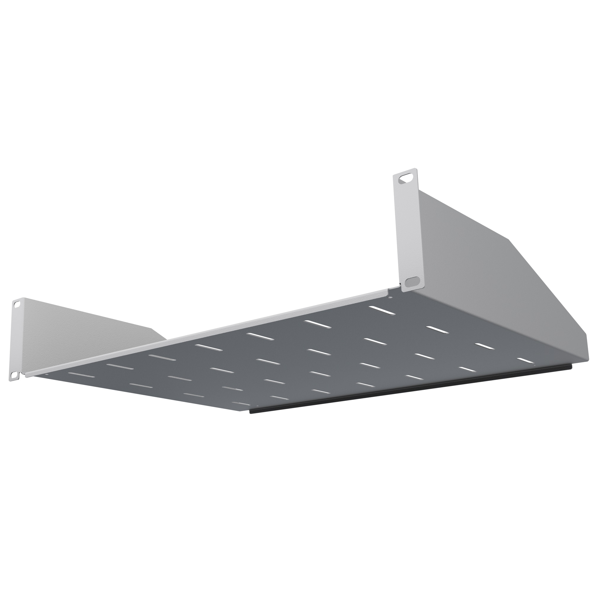 Raft fix RACK Eco gri 19” 2U 350 mm perforat calitate StalFlex - eMAG.ro