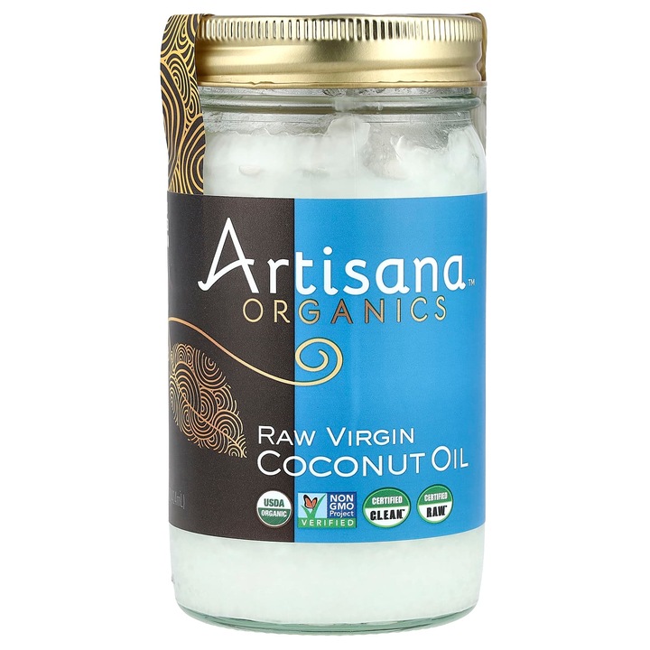 Ulei de cocos raw, Artisana, 414 g, organic, vegan, fara gluten