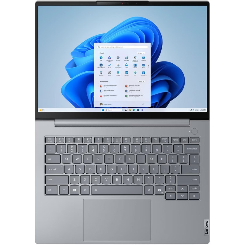 Laptop Lenovo ThinkBook 14 G8 IAL cu procesor Intel® Core Ultra 5 225U pana la 4.80 GHz, 14" WUXGA IPS, 16 GB RAM DDR5, 512 GB SSD, Intel® Graphics, Windows 11 Pro, Arctic Grey