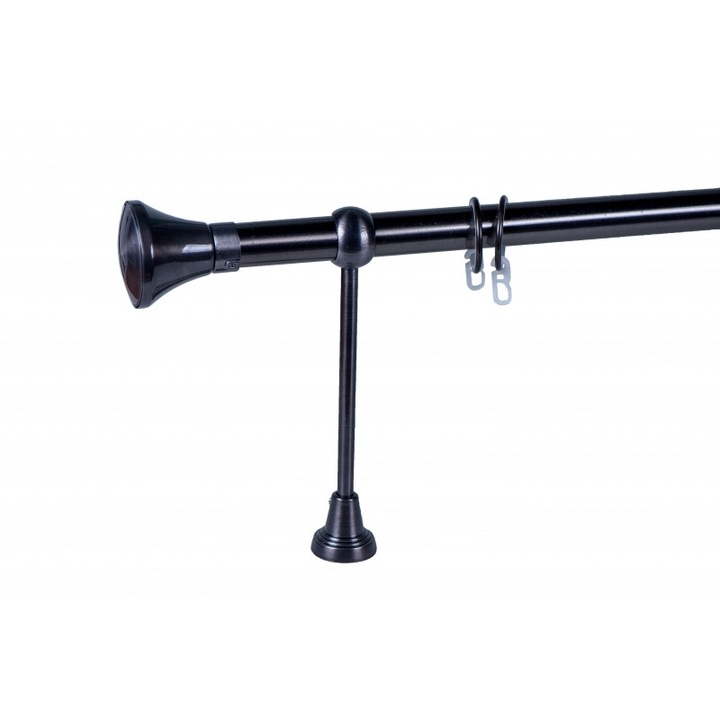 galerie metal 25 mm BRAZILIA simpla, titan, 120 cm, capete BELO HORIZONTE