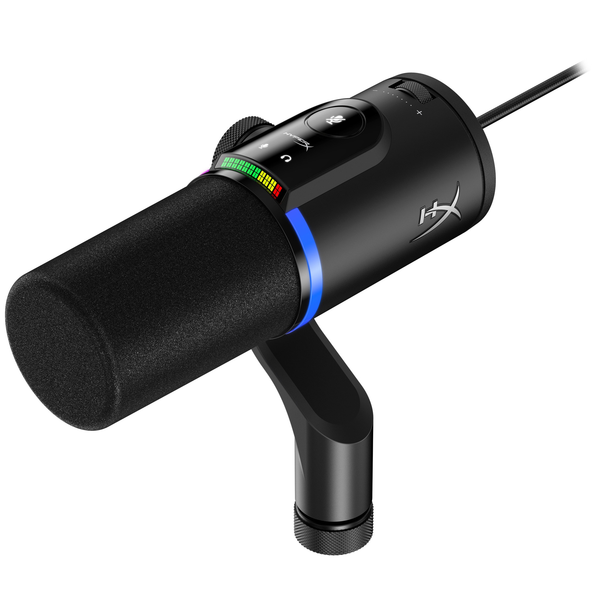 Microfon HyperX Quadcast S, moduri Stereo, Omnidirectional