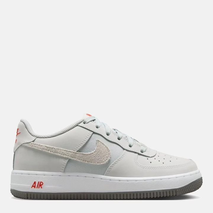 Pantofi copii Nike Air Force 1 LV8, gri, piele si material sintetic
