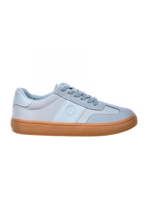 Big Star, Pantofi sport low-cut cu detaliu logo, Albastru deschis