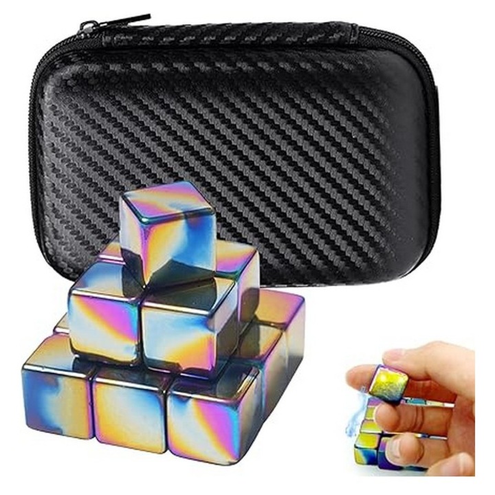 Set 18 magneti de jucarie antistres, tabla alba, metal, 10 ani, multicolor