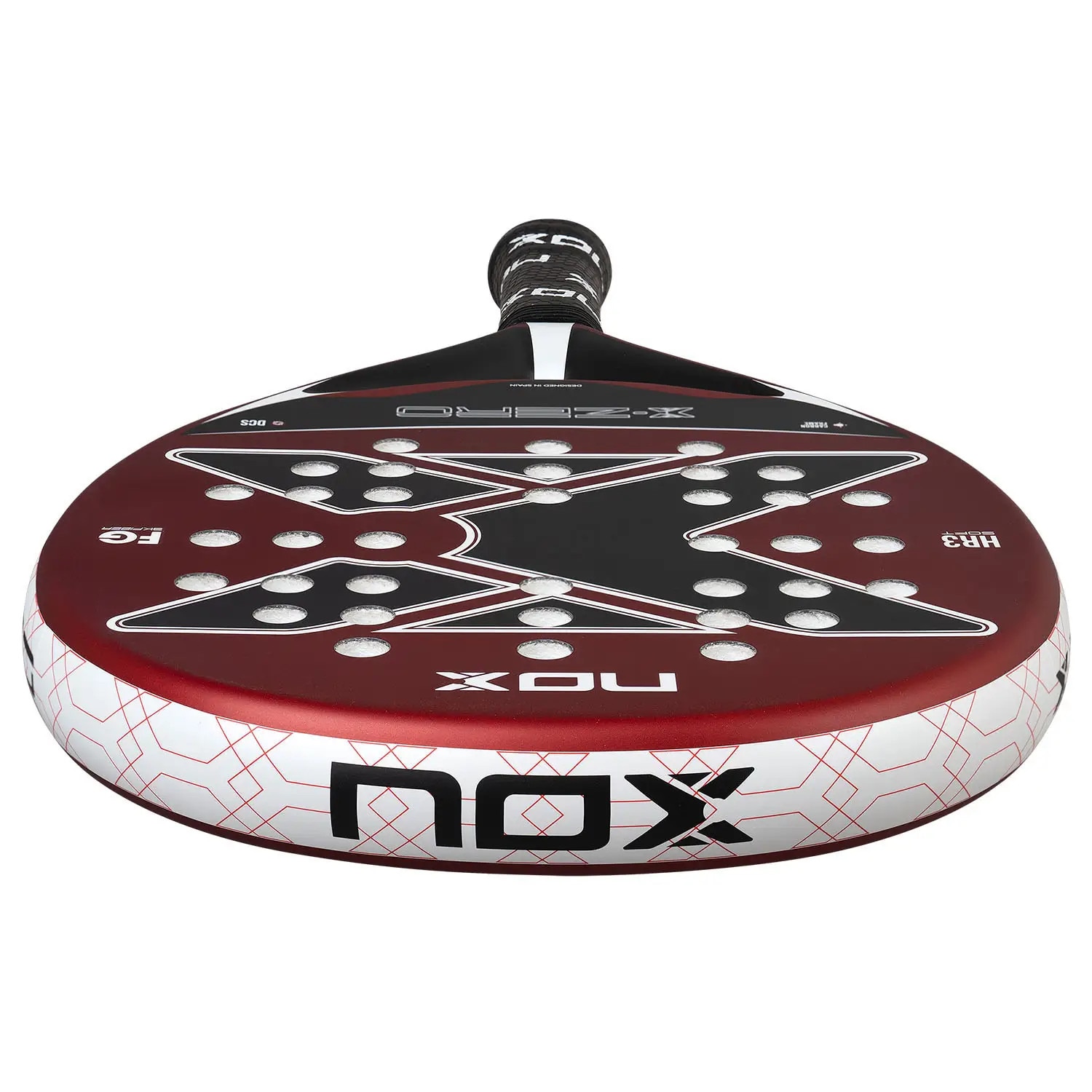 Rachetă padel Nox X-Zero, roșie, 352g, fibră de sticlă - eMAG.ro