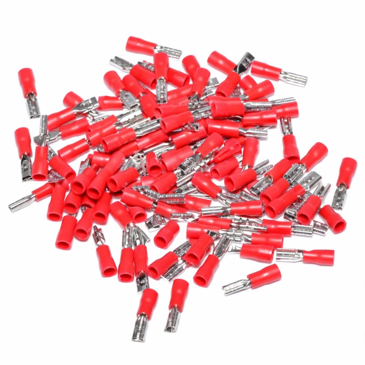 Set 100 Papuci Electrici Rosii Mama 2.8mm