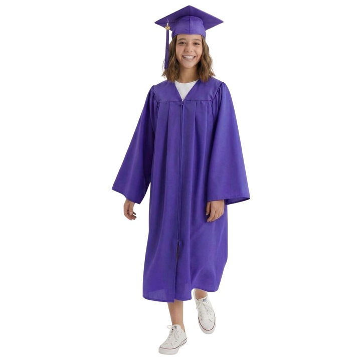 Set Roba si Toca Absolvire ZOYA Fashion Violet 116/122 cm