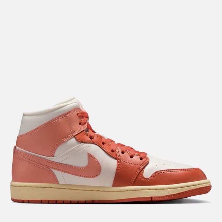 Tenisi dama Jordan Air Jordan 1 Mid, portocalii, piele de inalta calitate, 41 EU