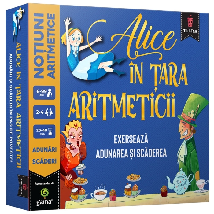 Joc Tiki-Tan - Alice in tara aritmeticii, 2-4 jucatori, +6 ani