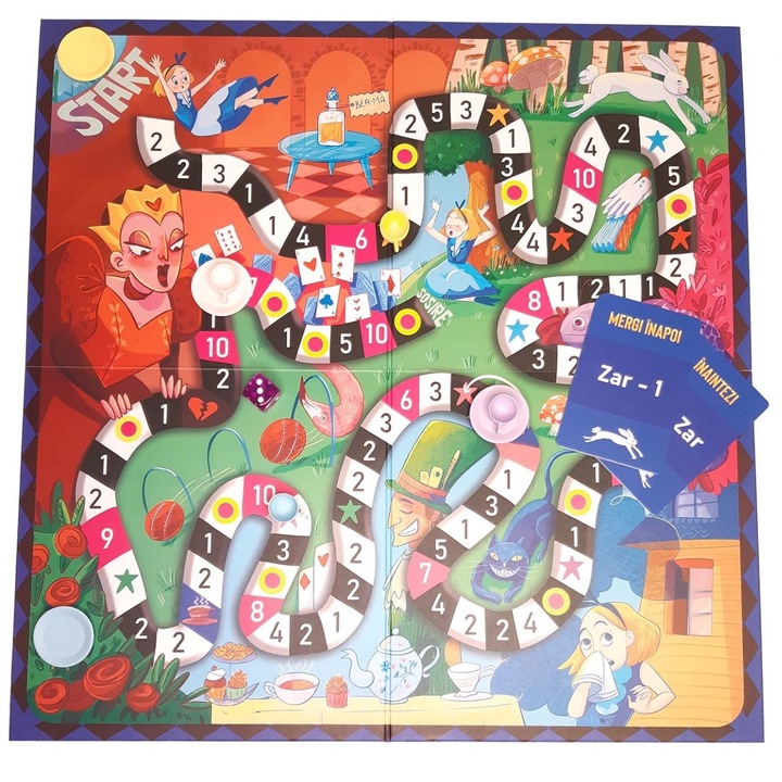 Joc Tiki-Tan - Alice in tara aritmeticii, lb. romana, 2-4 jucatori, +6 ani