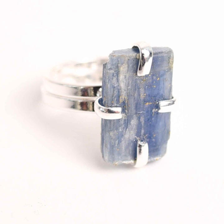 Ezüst Gyűrű Kék Kianittal (cianit) - Tisztaság és Egyensúly