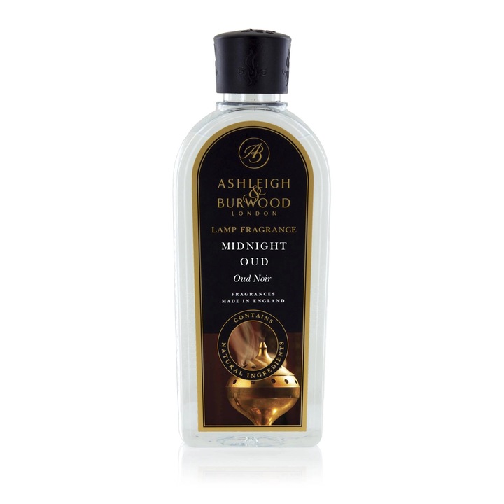 ASHLEIGH & BURWOOD szobaillatosító, MIDNIGHT OUD, 500 ml, virágos parfüm, fás aroma