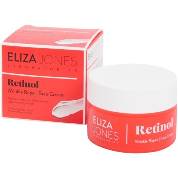 Crema de fata cu Retinol Eliza Jones Laboratories, anti-rid si regeneranta, reduce vizibil liniile fine, 50 g