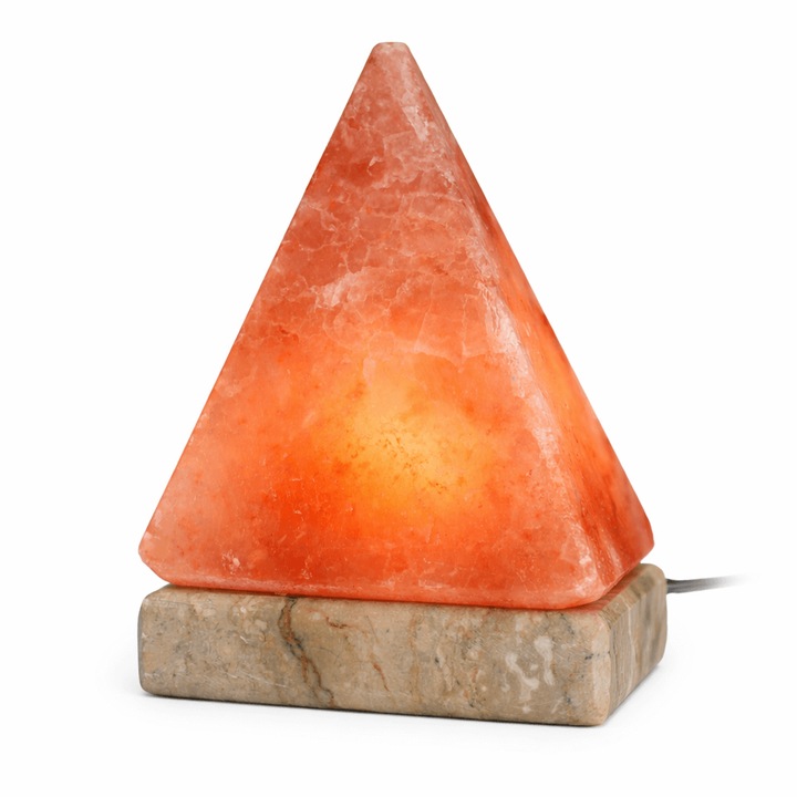 Lampa de Sare din Himalaya Piramidala - Protectie Energetica si Armonie Interioara