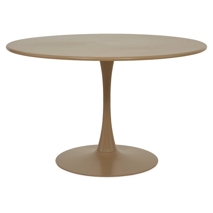 Masa rotunda gradina/terasa, Maison Mex PLEZURO, H.73.5 D.120 cm, bej