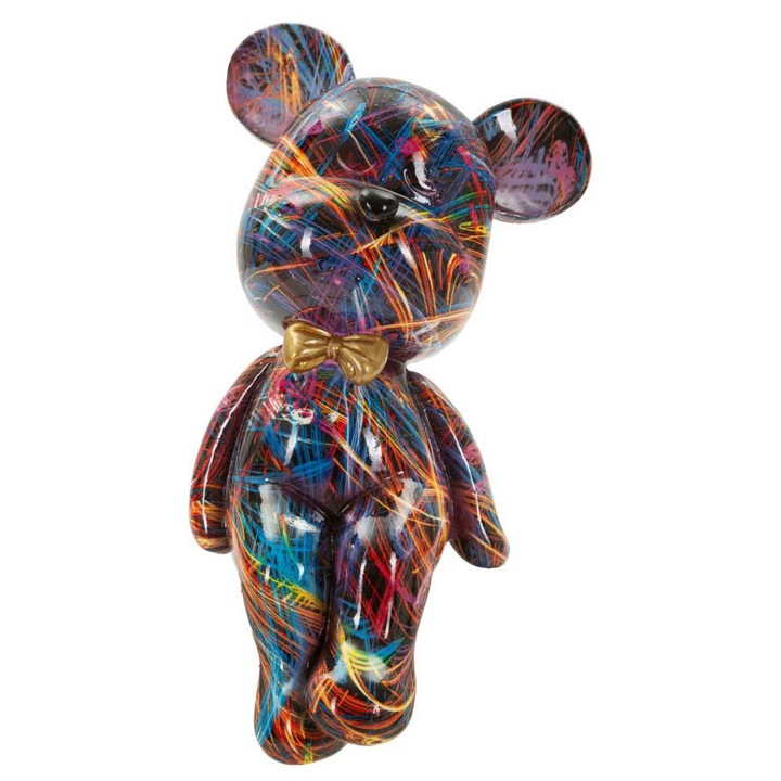 Ursuleț decorativ Mauro Ferretti, multicolor, 12, 5x9, 5x25cm