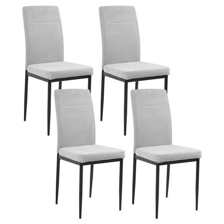 Étkezőszék négydarabos szettben Riner Szürke