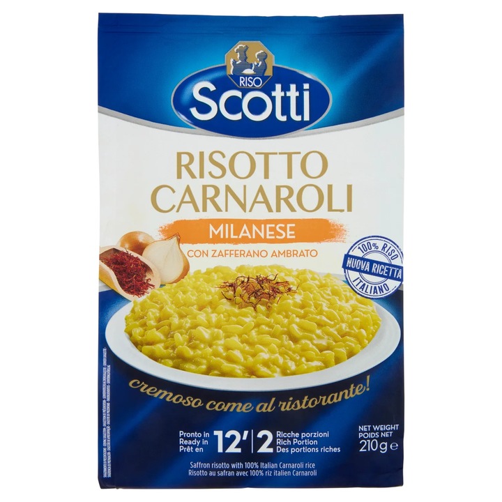 Risotto cu Sofran, Riso Scotti, 210 g