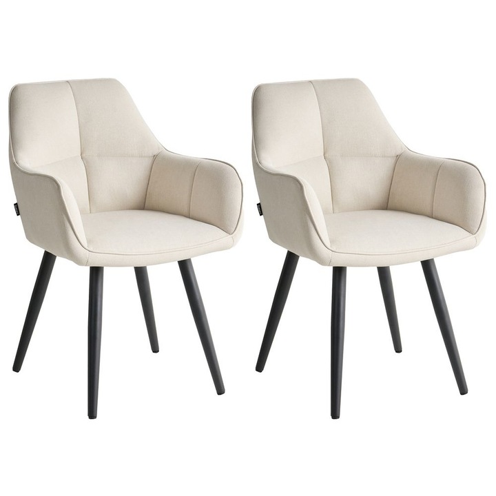 Étkezőszék kétdarabos szettben Tirano Művászon Világosbézs