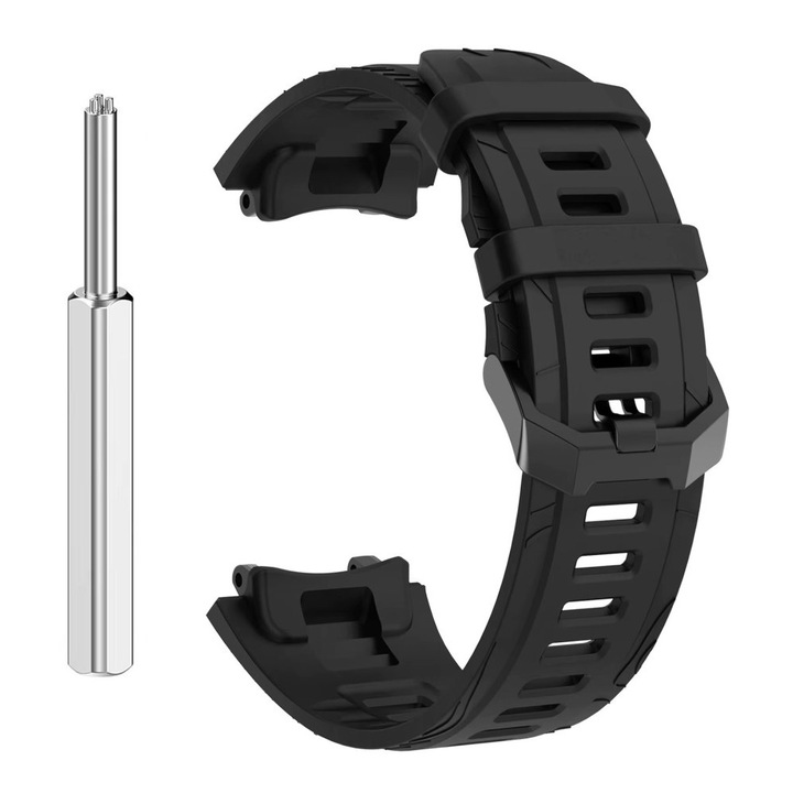 Amazfit T-Rex 3 szilikon cserepánt – csavarhúzóval, fekete