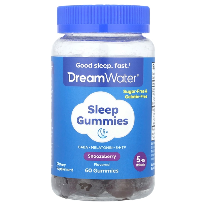 Jeleuri pentru somn, Dream Water, 60 jeleuri, aromatizate, soluție pentru insomnie ocazională