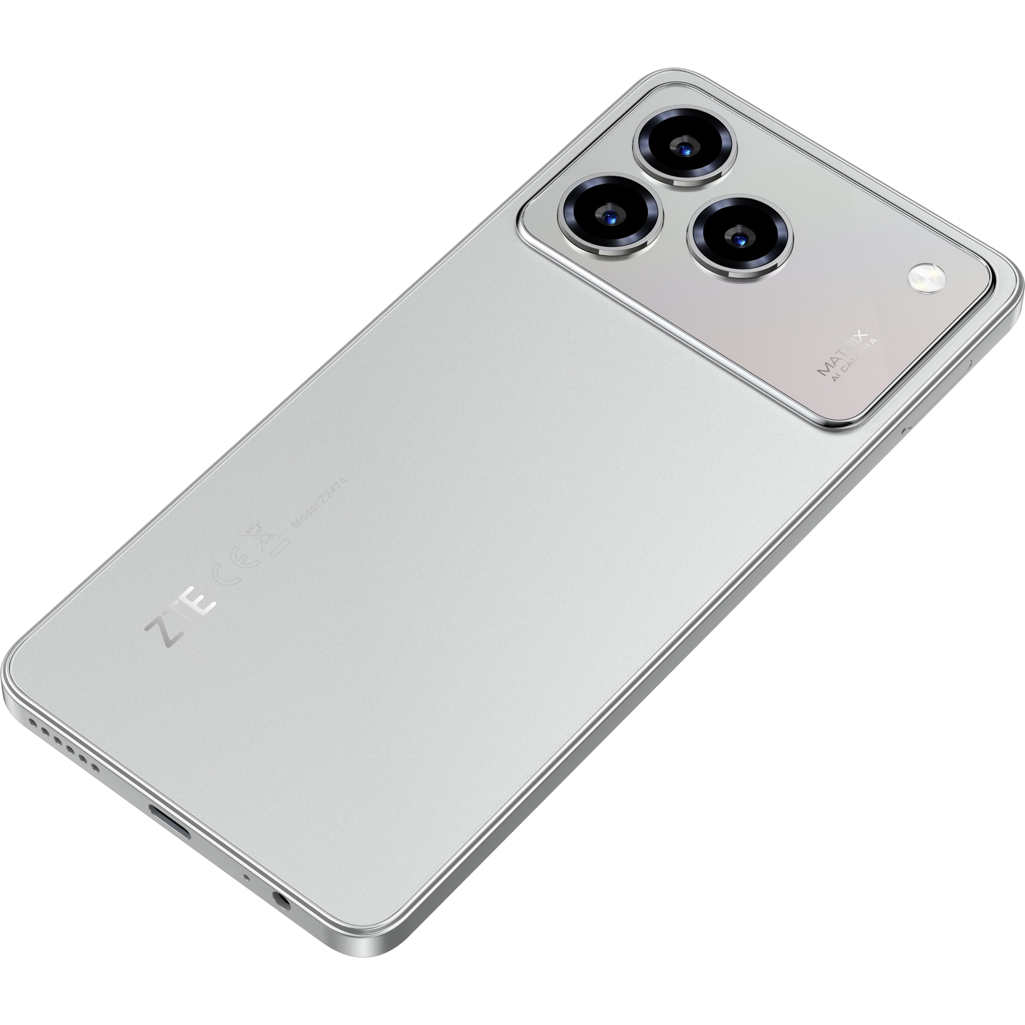 Telefon mobil ZTE Blade A76, Dual SIM, 4GB, 128GB, 4G, Polar Gray