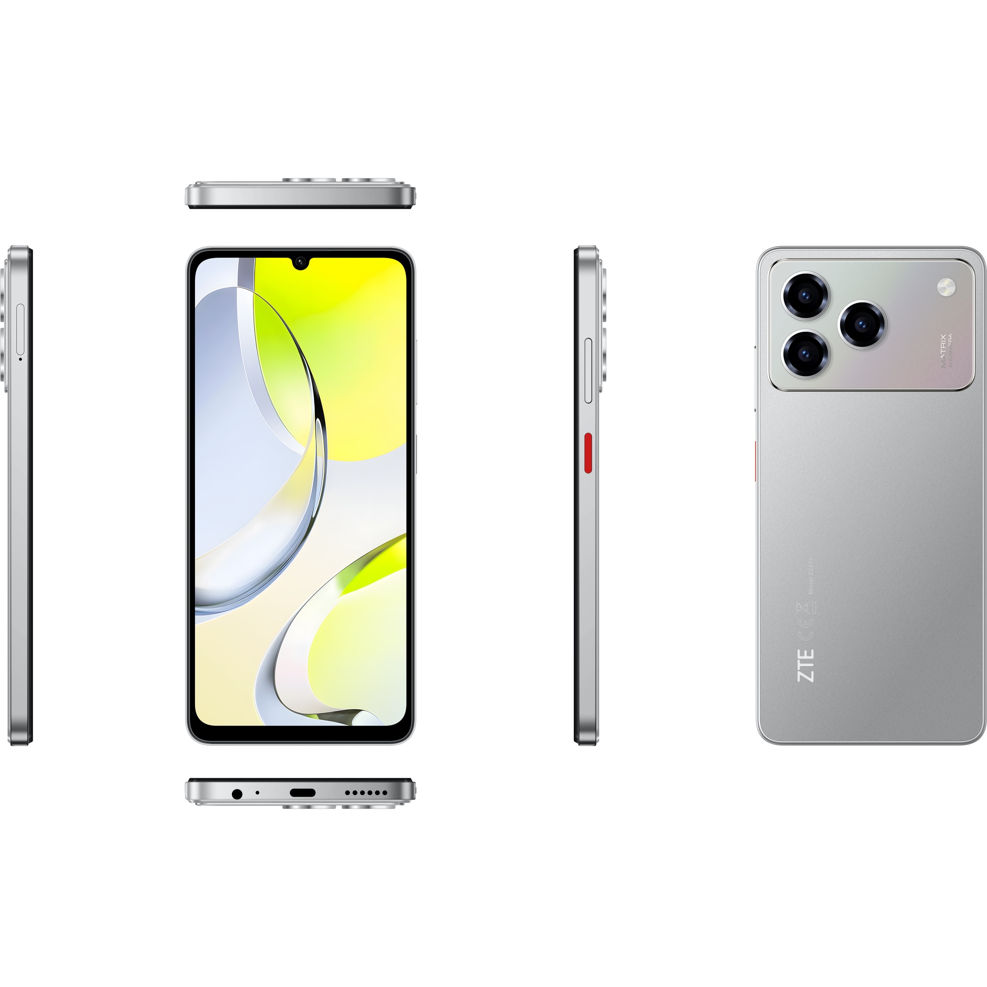Telefon mobil ZTE Blade A76, Dual SIM, 4GB, 128GB, 4G, Polar Gray