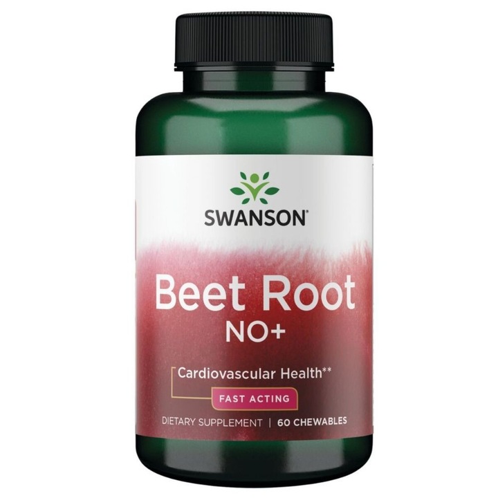 Supliment alimentar Swanson Beet Root NO+, 60 comprimate masticabile