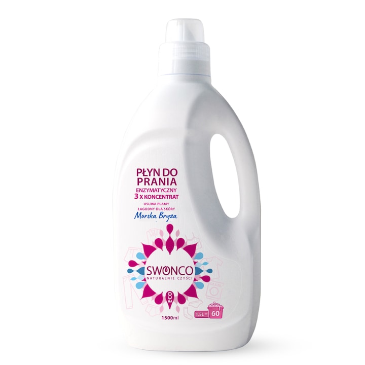 Detergent haine Swonco Laundry Liquid Enzymatic, Sea Breeze - 1500 ml