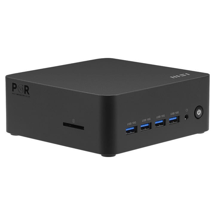 Настолен компютър MSI CUBI Z AI 8M-012EU, 9S6-B03231-012.500SSD, AMD Ryzen 7 7700 (8-ядрен), AMD Radeon 780M, 16GB 4800MHz (2x8GB) DDR5, Черен