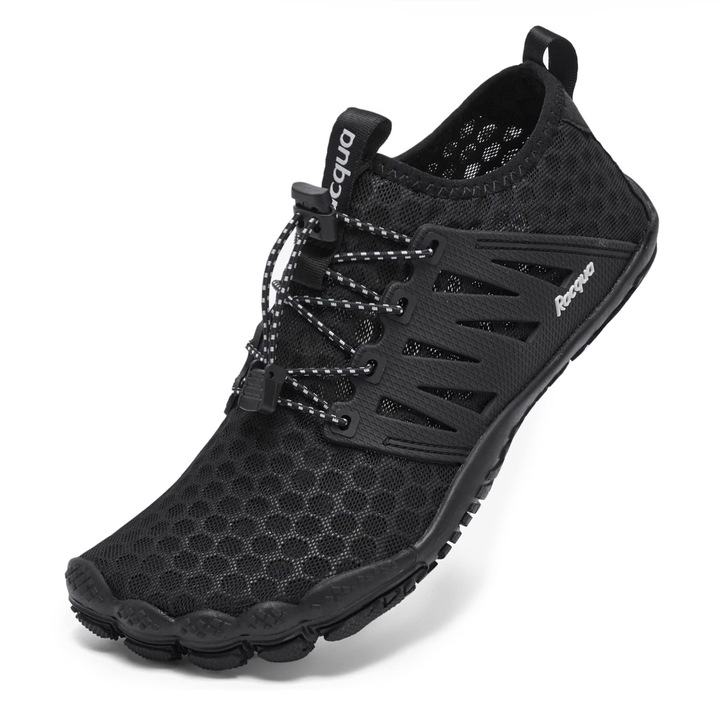 Buty de apa Racqua, model unisex, 39, negru, design minimalist, constructie barefoot