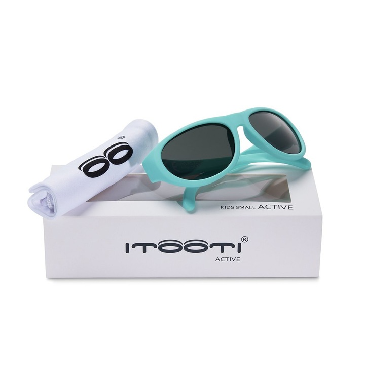 ITOOTI ACTIVE S gyermek napszemüveg, zöld, #3 kategóriás szűrő, Small méret