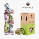 Комплект торбички за кучешки изпражнения, Mymals, 360 броя, диспенсър кокал, многоцветен, 22x33 см