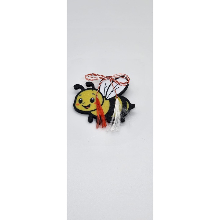 5 db méhecske formájú 3D nyomtatott bross martisor készlet