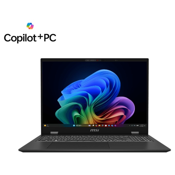 MSI Prestige 16 AI+ Evo B2VMG laptop, 9S7-15A341-049, 16", Intel Core Ultra 9 288V (8-magos), Intel Arc 8 Core, 32GB 8533MHz LPDDR5x, Fekete