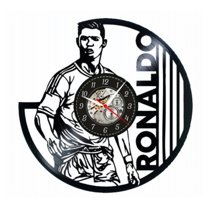 Ceas de perete Cristiano Ronaldo – E timpul sa inscrii cu stil