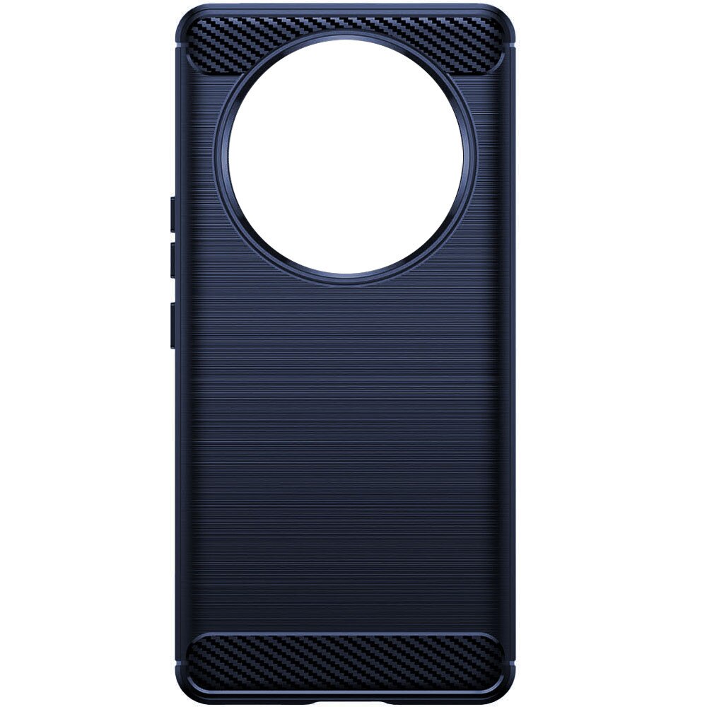 Husa de protectie pentru Honor Magic 8 Lite, Carbon Shield, Suprafata aderenta, Spate mat, Anti-amprenta, Finisaj tip fibra, Margini usor ridicate, Flexibila, Confortabila, Design premium, Antisoc, Slim fit, Albastru inchis