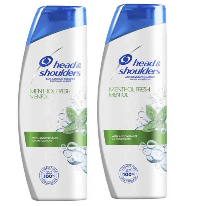 Set 2xSampon Head&Shoulders Menthol Fresh, 2x360 ML