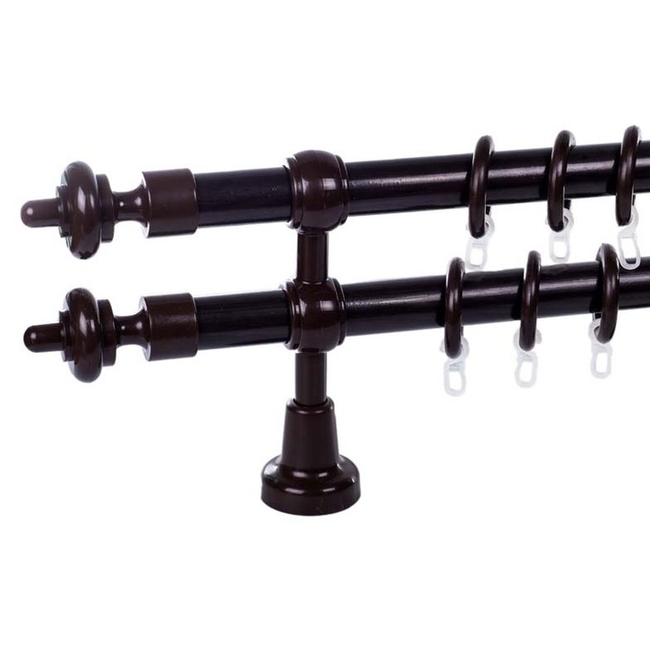 galerie plastic 28 mm FILIGRANO, dubla, wenge,240 cm