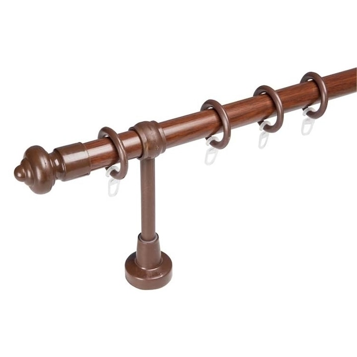 galerie plastic 28 mm FILIGRANO, simpla, maro-nuc,240 cm