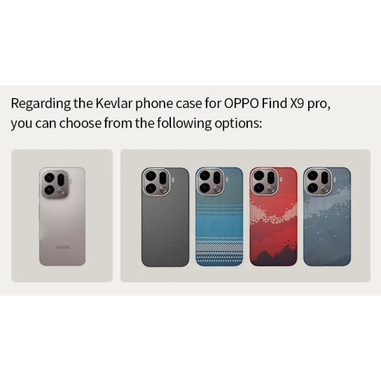 Husa de protectie Premium Tip Kevlar (fibra aramida) pentru OPPO Find X9 PRO – Magnetica, Negru