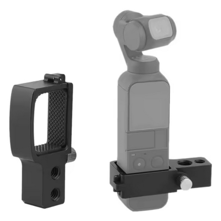 Sistem Prindere pentru DJI Osmo Pocket 1, 2, 3 la montura 1/4 sau 3/8 de trepied sau alt dispozitiv similar, din Aluminiu